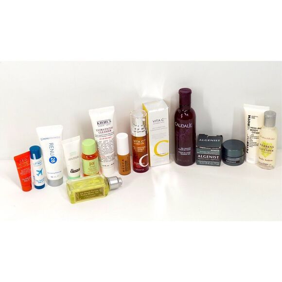 Sunday Riley Algenist KIEHL’S Dr. Brandt Peter Roth Skin Care 13 pc Travel Lot - Picture 1 of 2